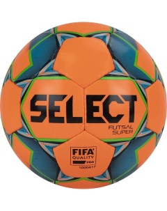 Футбольный мяч Futsal Super FIFA 4 orange blue green Select