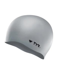 Шапочка для плавания Wrinkle Free Silicone Cap Серебристый O S Tyr