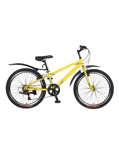 Велосипед подростковый 4004 желтый 2024 на 9 13 лет рост 130 150см Veltory