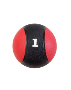 Медицинский резиновый мяч медбол для фитнеса 1 кг Red skill
