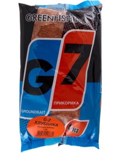 Прикормка GreenFishing G7 Клубничный микс 1 кг 425003 Green fishing