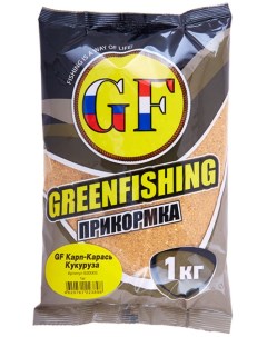 Прикормка GreenFishing GF Карп Карась Кукуруза 1 кг 820003 Green fishing