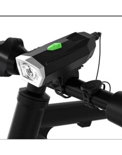 Велосипедный фонарь передняя фара со звуковым сигналом Nobrand