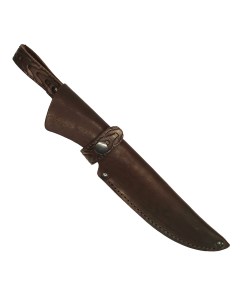 Ножны кожаные для ножа европейского типа с длиной клинка 17 см шоколад Иссо