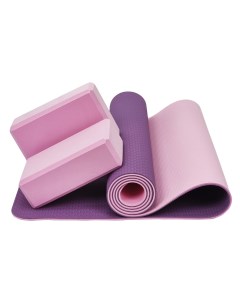 Коврик для йоги B01098 фиолетовый розовый 183 см 6 мм Urm