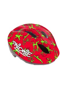 Шлем велосипедный 8 9090080 Trickie 151 Red Grn детский подр 8отв красно зеленый 49 56см Author