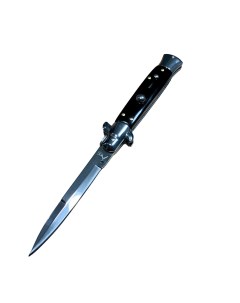 Нож складной автоматический стилет Italy черный 22 см Akc