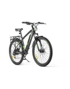 Электровелосипед XT 800 Pro 27 5 2023 рама 18 черно зеленый Eltreco