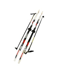 Лыжный комплект 75 мм 180 см Pentonen Delta black red white Stc