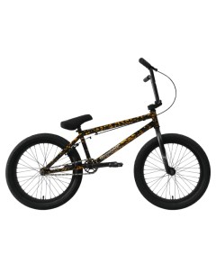 Велосипед BMX Grasshoper 20 5 2024 черный оранжевый Tech team