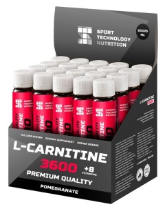 L Carnitine 3600 20 амп вкус гранат Sport technology nutrition