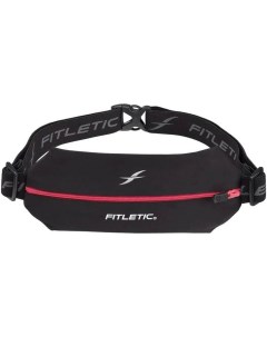 Беговая сумка на пояс Mini Sport Belt черный розовая молния Fitletic
