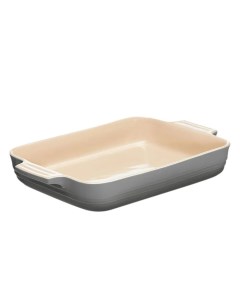 Керамическое блюдо для запекания 32 х 24 см Дымчатый серый Mist Grey Le creuset