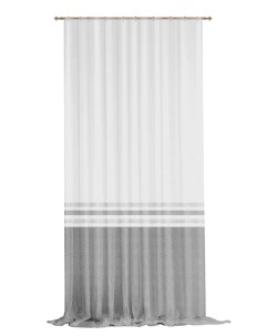 Тюль на ленте Эмилия 300x280 см цвет серый Miamoza