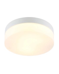 Светильник для ванной Aqua 60 Вт IP44 цвет белый накладной Arte lamp