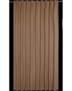 Штора на ленте со скрытыми петлями блэкаут Aleyna 200x280 см цвет горчичный Pecan Inspire