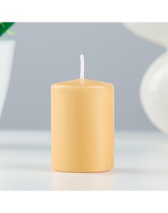 Свеча цилиндр ароматическая Персик 4х6 см Sima-land