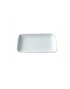 Блюдо для подачи и сервировки стола из фарфора прямоугольное цвет белый размер 24 5x15 Nobrand