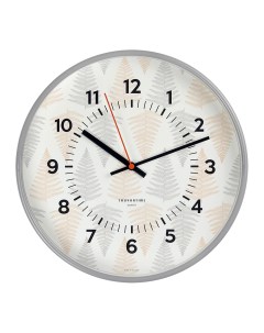 Часы настенные Модель 77 d30 8 см серые Troyka
