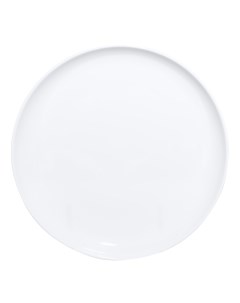 Тарелка обеденная Silence 25 см фарфор P белая Kuchenland