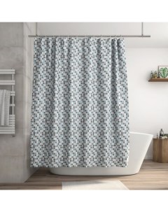 Штора для ванной Mosaic 180x200 см полиэстер цвет мультиколор Sensea