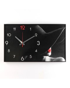 Часы картина настенные интерьерные Девушка плавный ход 35 х 57 х 4 см Timebox