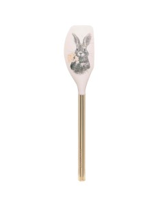 Лопатка шпатель 31 см силикон металл серая Пасxальный кролик Easter gold Kuchenland