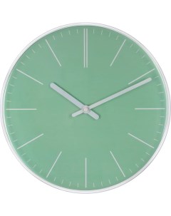 Часы настенные Нордик круглые пластик цвет зеленый бесшумные 30 см Troykatime