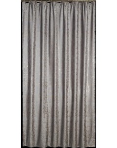 Штора на ленте Бархат пралине 200Х280 см цвет серый Nobrand