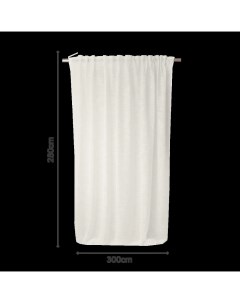 Тюль на ленте со скрытыми петлями Amina Trench6 300x280 см цвет бежевый Inspire