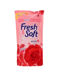 THAILAND Fresh Soft Кондиционер для белья парфюмированный Искристый Поцелуй 600 мл Lion