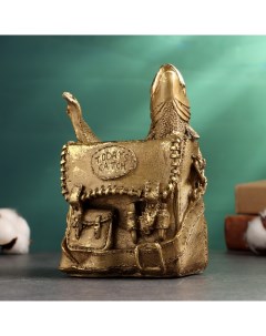 Фигура подставка Рыбка в сумке 18х13х10см бронза Хорошие сувениры