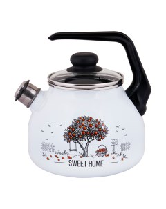Чайник для плиты со свистком Apple Tree эмалированный 3 л Appetite