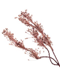 Искусственная ветка сухоцветов Розовые плоды 60 см Kuchenland
