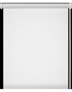 Штора рулонная Шантунг 80x160 см белая Inspire