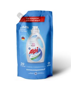 Концентрированное жидкое средство для стирки ALPI white gel 1 л Grass
