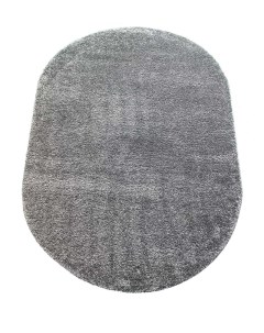 Ковер жаккардовый Шегги SH34 овальный 0 8х1 5м серый Витебские ковры