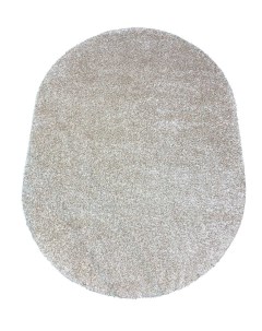 Ковер жаккардовый Шегги SH03 овальный 1 5х2 0м кремово бежевый Витебские ковры