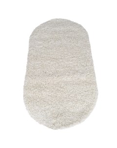 Ковер жаккардовый Шегги SH01 овальный 0 8х1 5м белый Витебские ковры