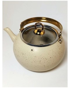 Чайник для плиты 2 л Черно золотой O.m.s