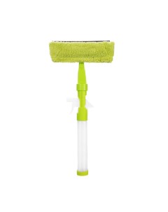Щетка для мытья окон с распылителем WC04 зеленая Деко