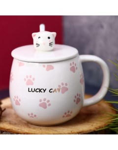 Кружка paw pink 440 мл Lucky cat