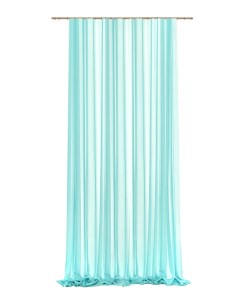 Тюль на ленте Виола 300x310 см цвет светло голубой Miamoza