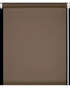 Штора рулонная Шантунг 100x160 см коричневая Inspire