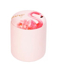 Пуф круглый фламинго розовый 30 х 30 х 34 см Гласар