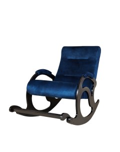 Кресло качалка Квинта Ларгус 4 синее с подножкой Фабрика мебели квинта