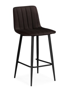 Полубарный стул Дани коричневый черный Мебельные решения