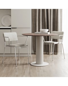 Комплект стульев для кухни Cast LR 2 шт с мягкими подушками белого цвета Artcraft