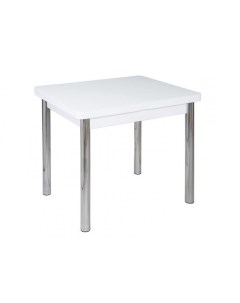 Обеденный раскладной стол Румба белый 600 1200 х800 Decoline
