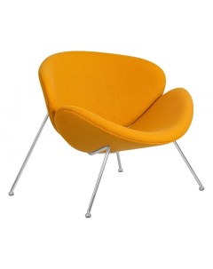 Кресло дизайнерское EMILY LMO 72 желтая ткань AF13 Dobrin